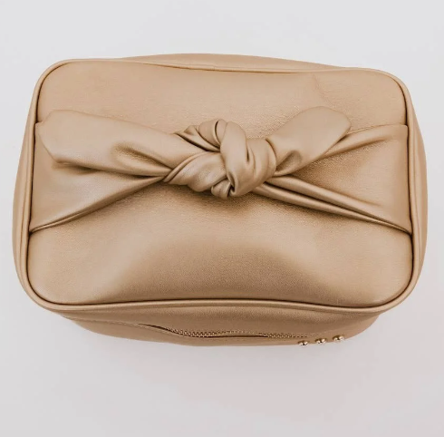 Gold Madelyn Makeup Bag